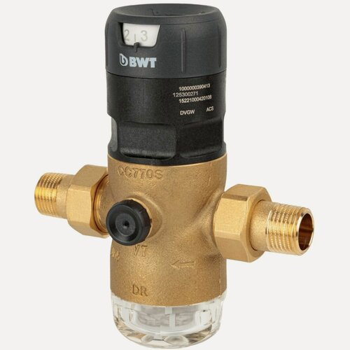 Изображение товара Редуктор давления BWT D1 ECO 3/4" 1.5-7 бар PN16 латунь/пластик, для х/в