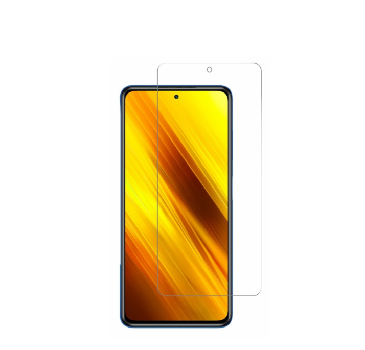 Защитное противоударное стекло MyPads на Xiaomi POCO X3 / X3 NFC / X3 Pro с олеофобным покрытием (только на плоскую поверхность экрана, не закрывает края экрана на 2-3мм)