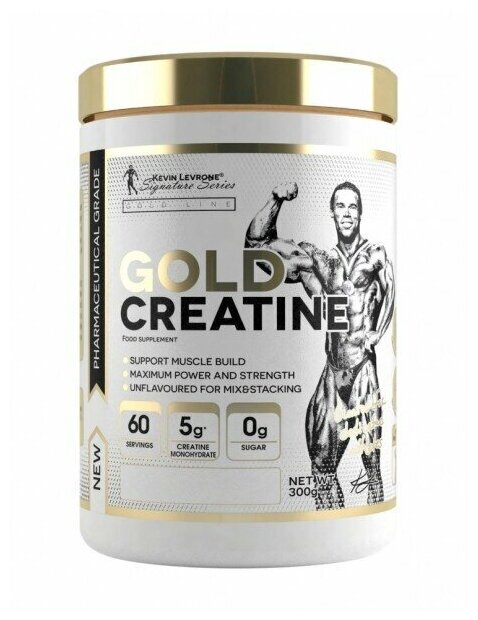 Kevin Levrone Gold Creatine, креатина моногидрат порошок, 300 г. — фото 1