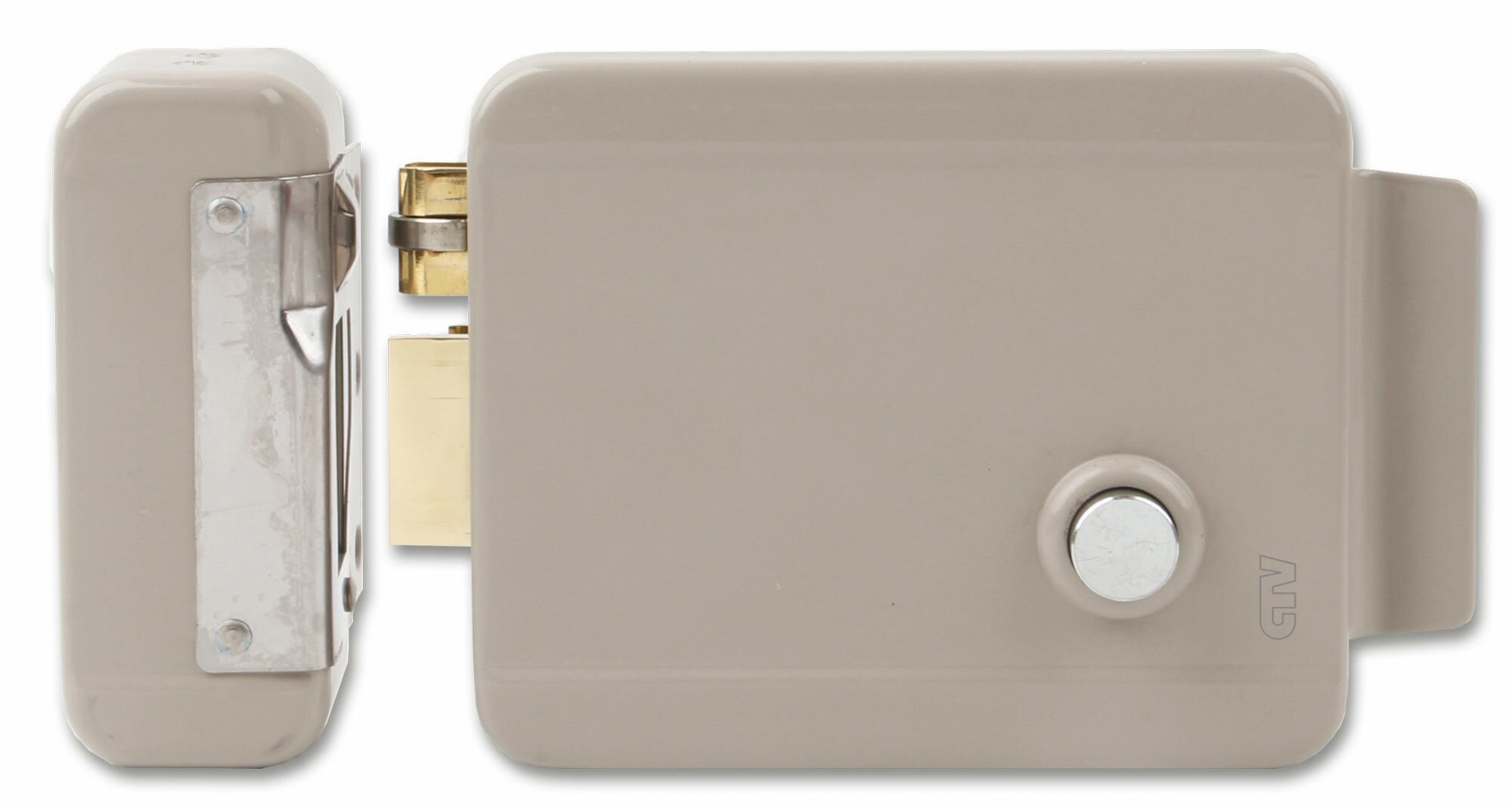 Электромеханический замок CTV Lock-E02 кнопка выхода 12-15В DC 1.3 А