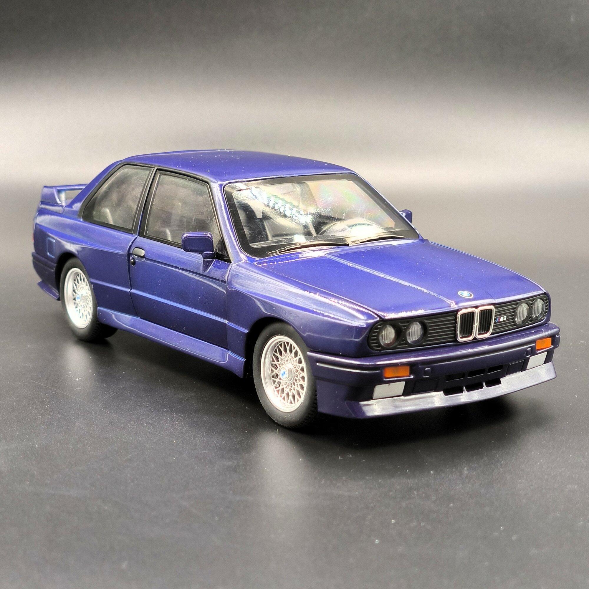 Металлическая модель BMW M3 Свет Звук Синяя с световым и звуковым сопровождением.