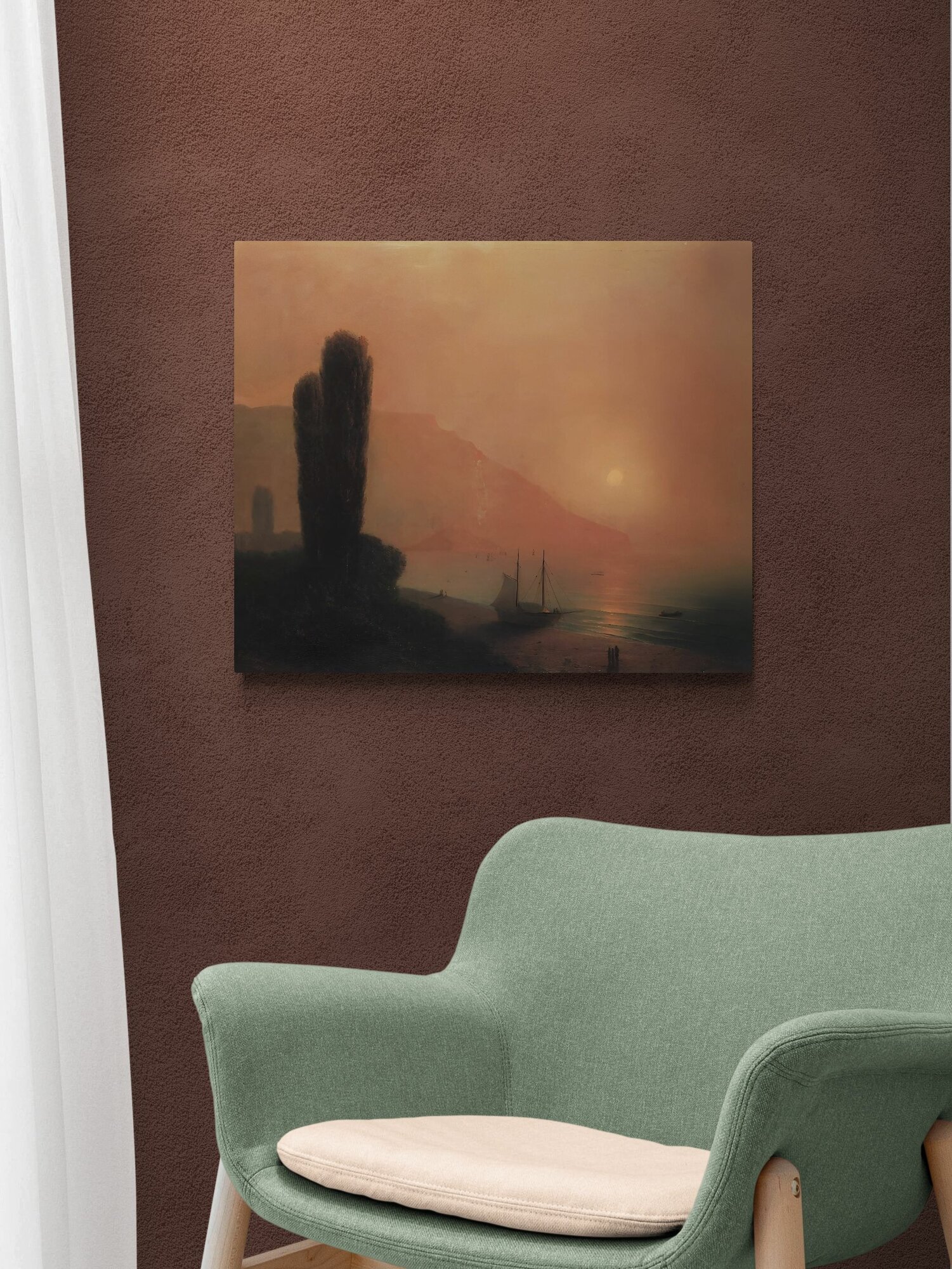 Айвазовский Иван Константинович "Ночь в Крыму" 50х40 — фото 1