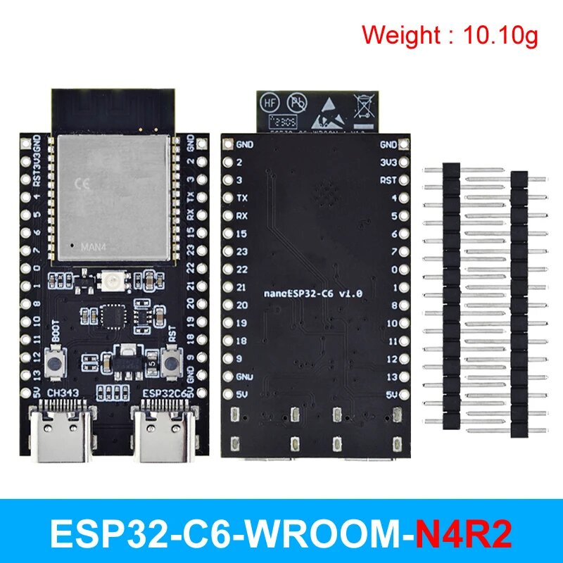 ESP32-C6 ESP32 WiFi + Bluetooth Интернет вещей ESP Макетная плата Основная плата ESP32-C6-DevKit C N4R2 N16R8 для Arduino, ESP32-C6 N4R2