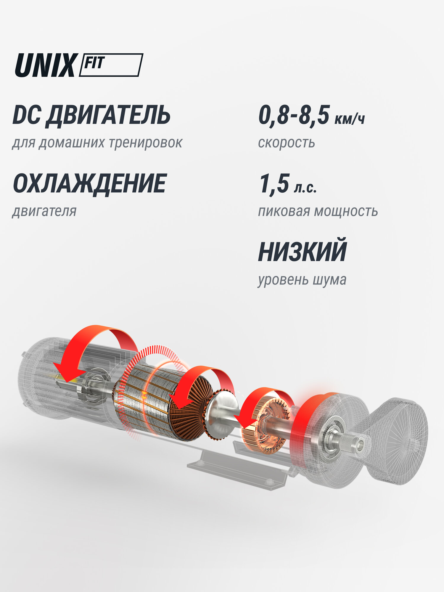 Беговая дорожка UNIX Fit ST-330, беговое полотно 105 x 38 см, скорость 0.8 - 8.5 км/ч UNIXFIT — фото 1