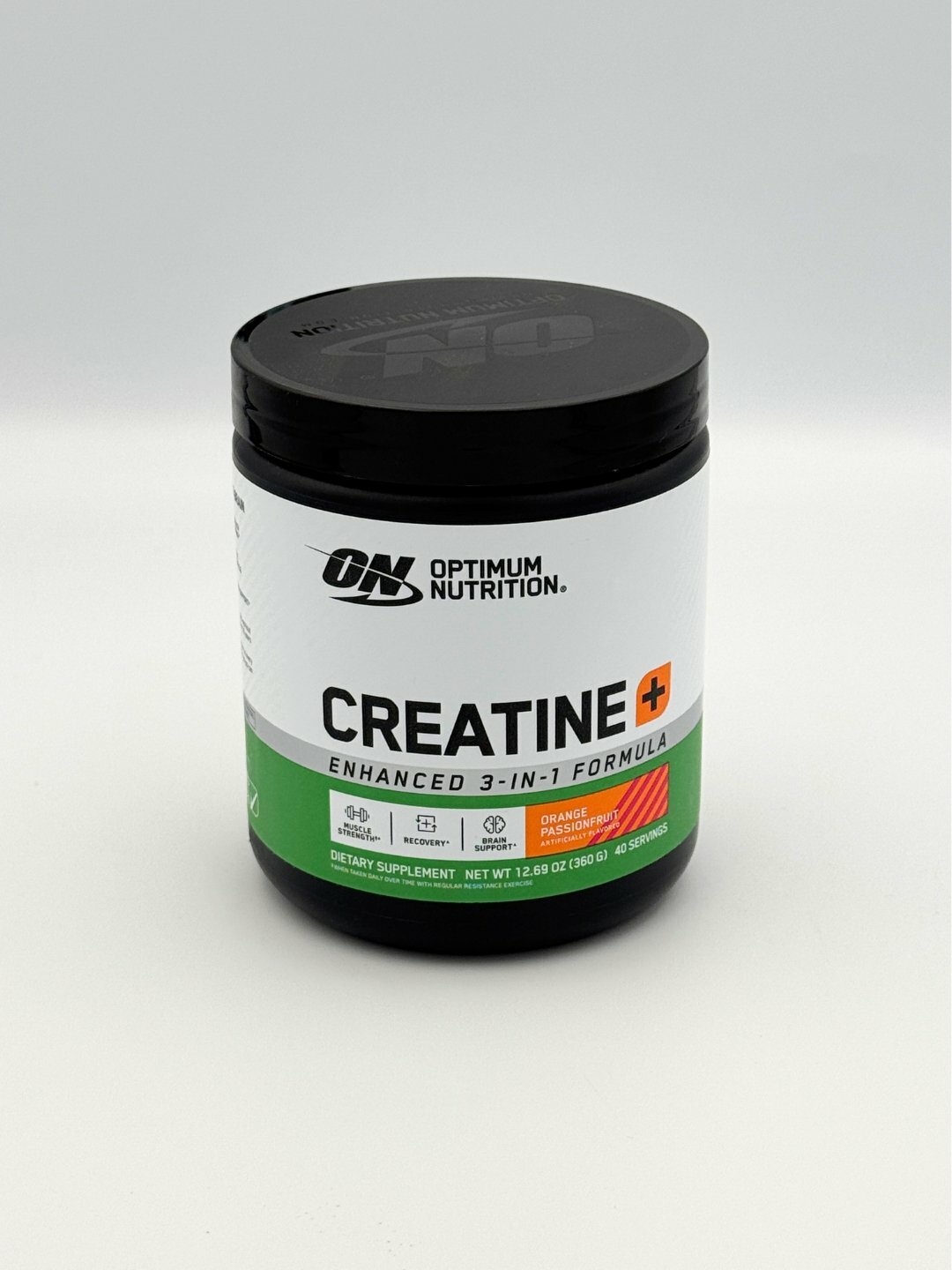 Креатин Optimum Nutrition CREATINE + Plus, форма моногидрат, апельсин, без ГМО, 380 г