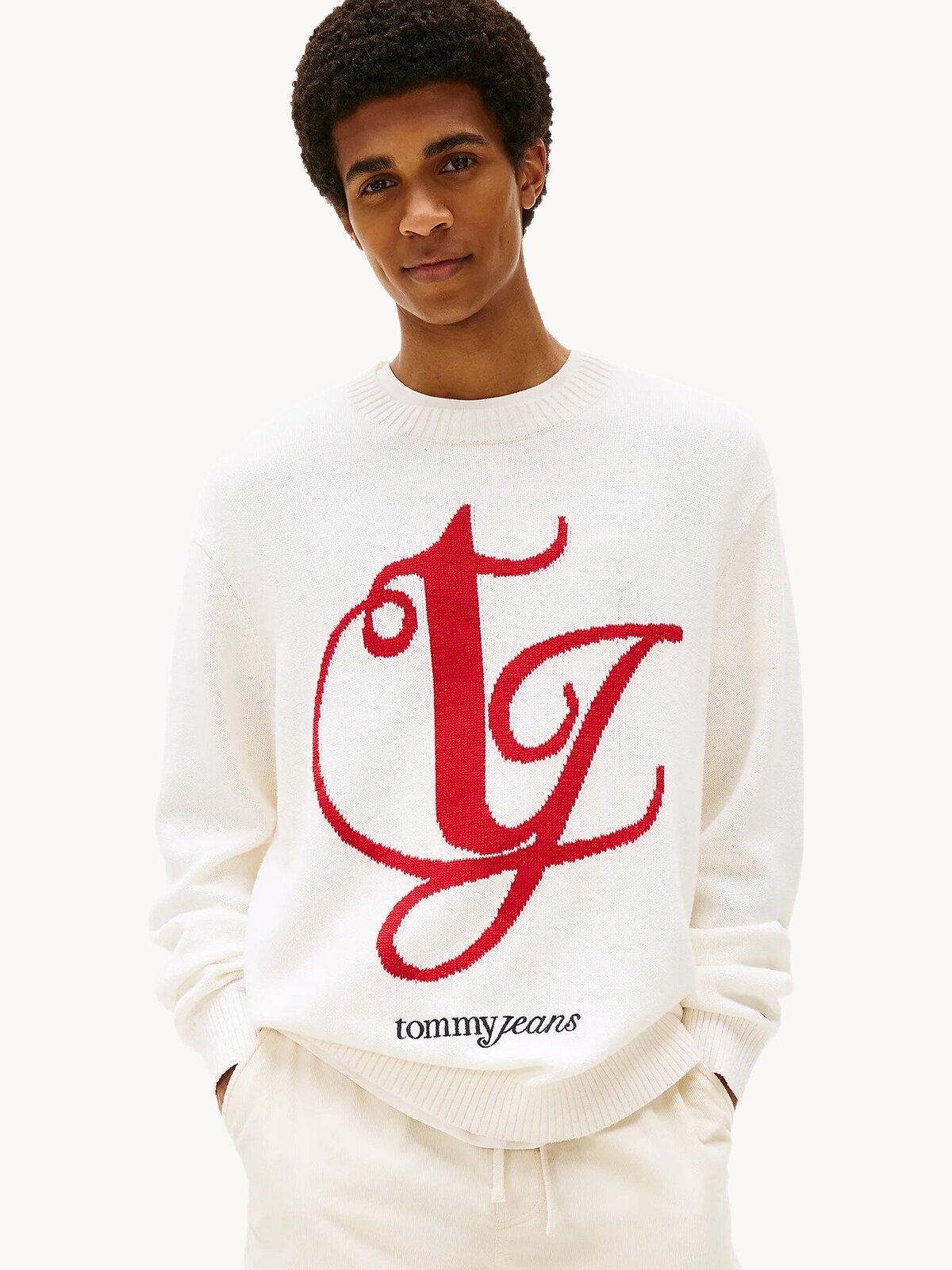 Джемпер Tommy Jeans, размер XL, белый