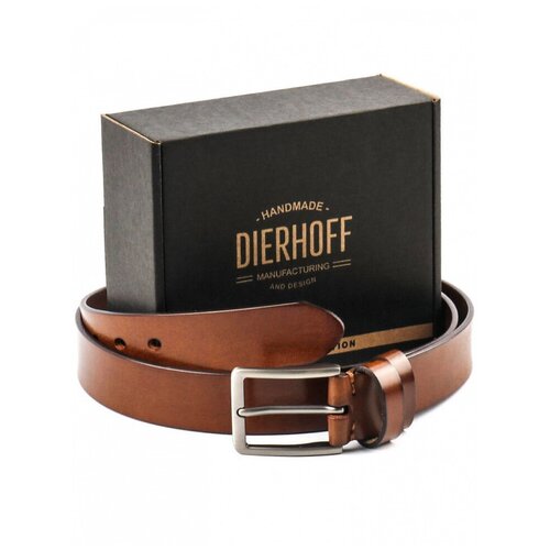 фото Мужской кожаный ремень dierhoff дрк 3053/4-35-125 св-коричневый