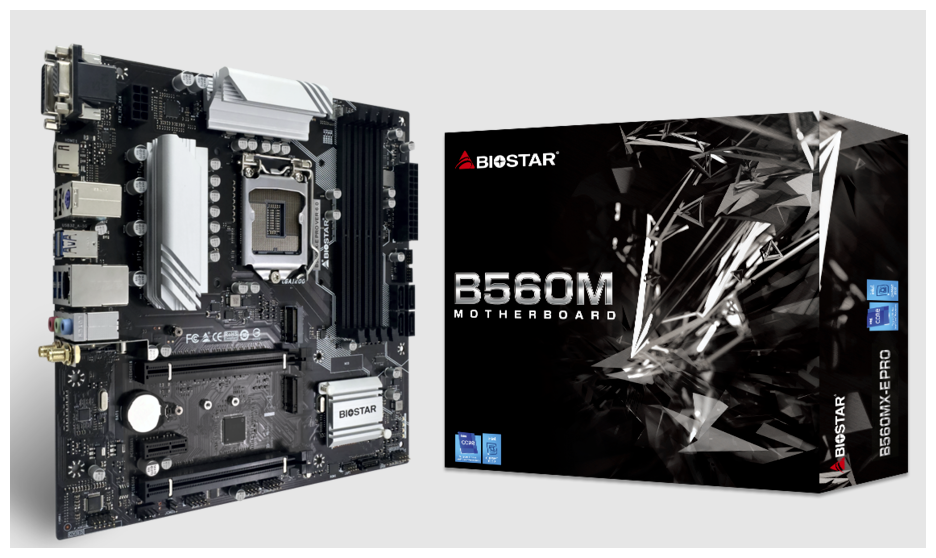 Biostar B560mx-e PRO RTL Socket 1200, IntelB560, 4xDDR4-3200, D-sub+dvi-d+hdmi, 2xPCI-Ex16, 1xPCI .