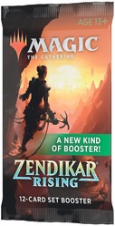 Magic: The Gathering: Сет- бустер издания Zendikar Rising на английском языке, дополнение к настольной игре