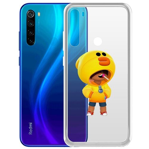 фото Чехол-накладка clear case brawl stars-леон салли для xiaomi redmi note 8/note 8 (2021) krutoff group