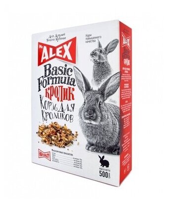 Mr.Alex Корм для кроликов Кролик Basic | Basic, 0,5 кг