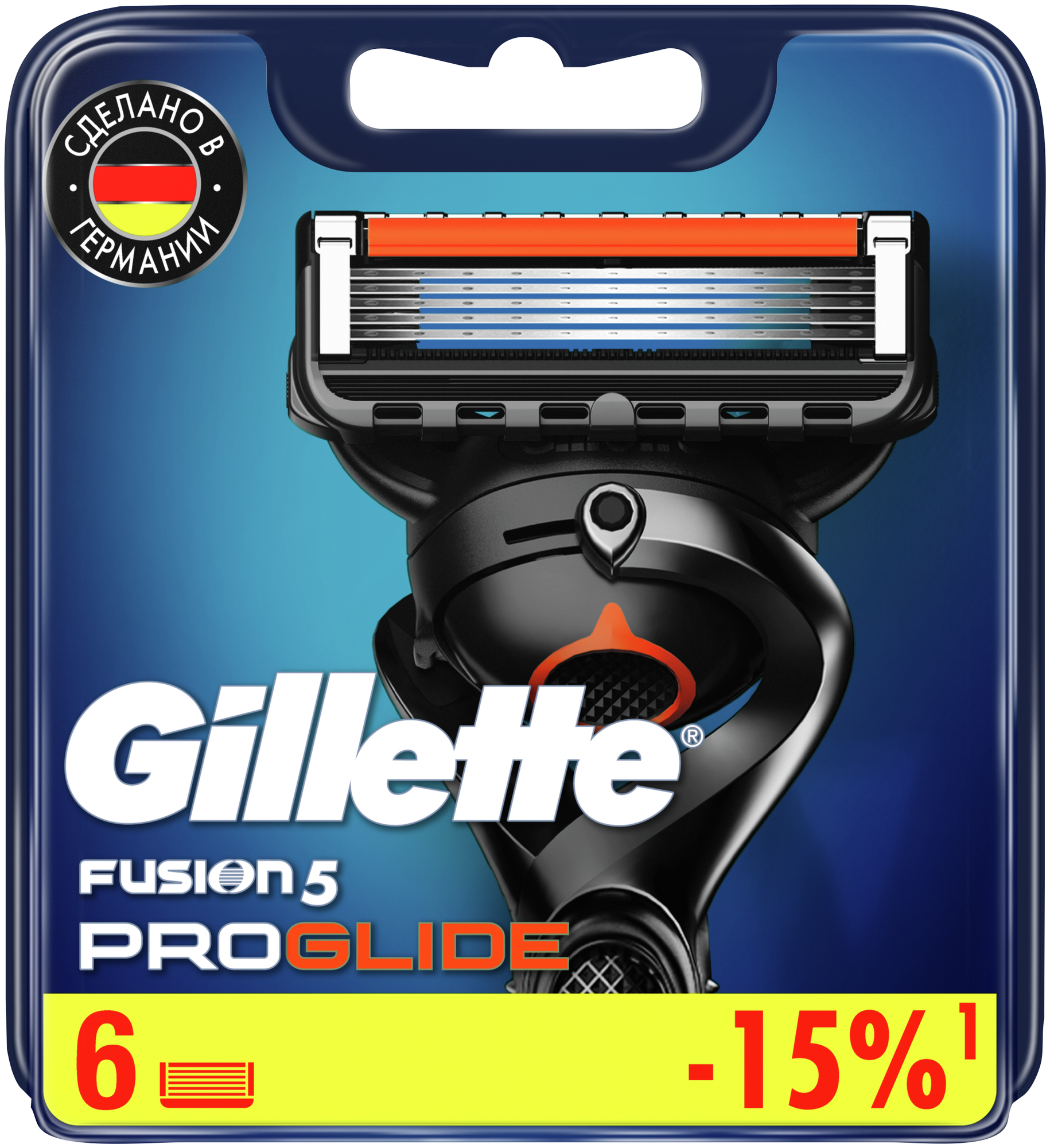 Сменные кассеты Gillette Fusion5 ProGlide, 6 шт.