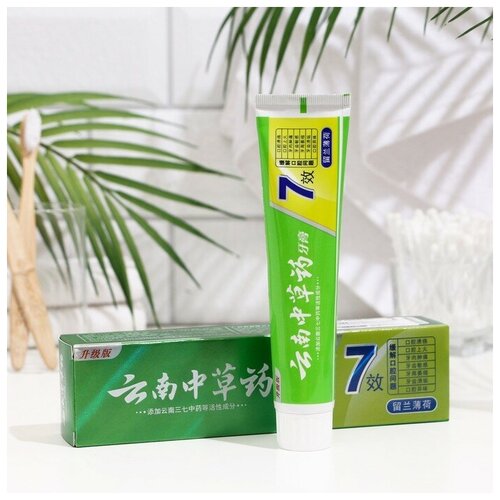 Зубная паста китайская традиционная мята 7 эффектов, 110 г 60 pcs chinese medicine plaster asiatic wormwood paste chinese argyi short sticker wormwood plant herb female nursing warm pas