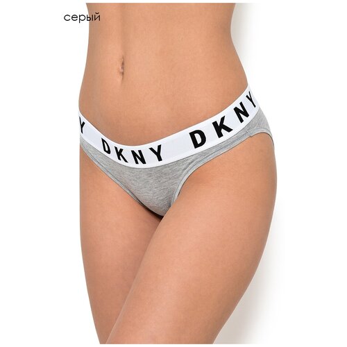 Трусы слипы DKNY, заниженная посадка, с ластовицей, размер 46, белый