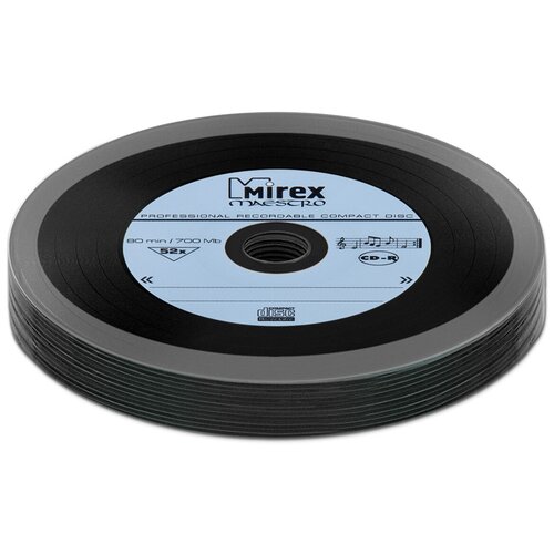 Диск Mirex CD-R 700Mb 52X MAESTRO Vinyl (виниловая пластинка), синий, упаковка 10 шт.