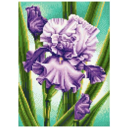 Купить БСА3-180 Алмазная мозаика ТМ Наследие Ирис Фиолетовая Гармония