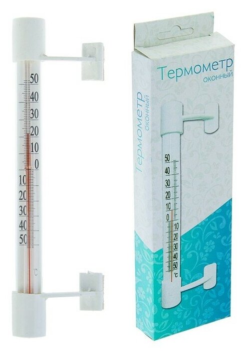 Термометр оконный Т-5 "Липучка" (t -50 + 50 С) в картонной коробке