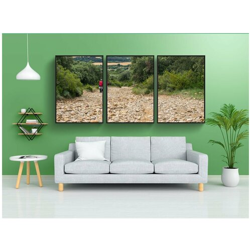 фото Набор модулных постеров для интерьера "испания, путь сантьяго, дорога" 60x90 см. в тубусе, без рамки lotsprints