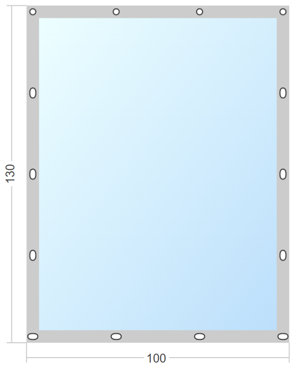 Мягкое окно Софтокна 100х130 см съемное, Французский замок, Прозрачная пленка 0,7мм, Серая окантовка, Комплект для установки - фотография № 3