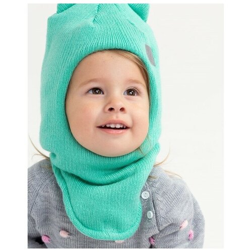 фото Шапка-шлем с ушками кошка, цвет мята, размер 46-50 hoh loon