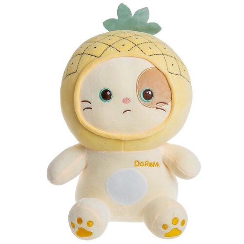 Мягкая игрушка котенок в ананасе 36 СМ