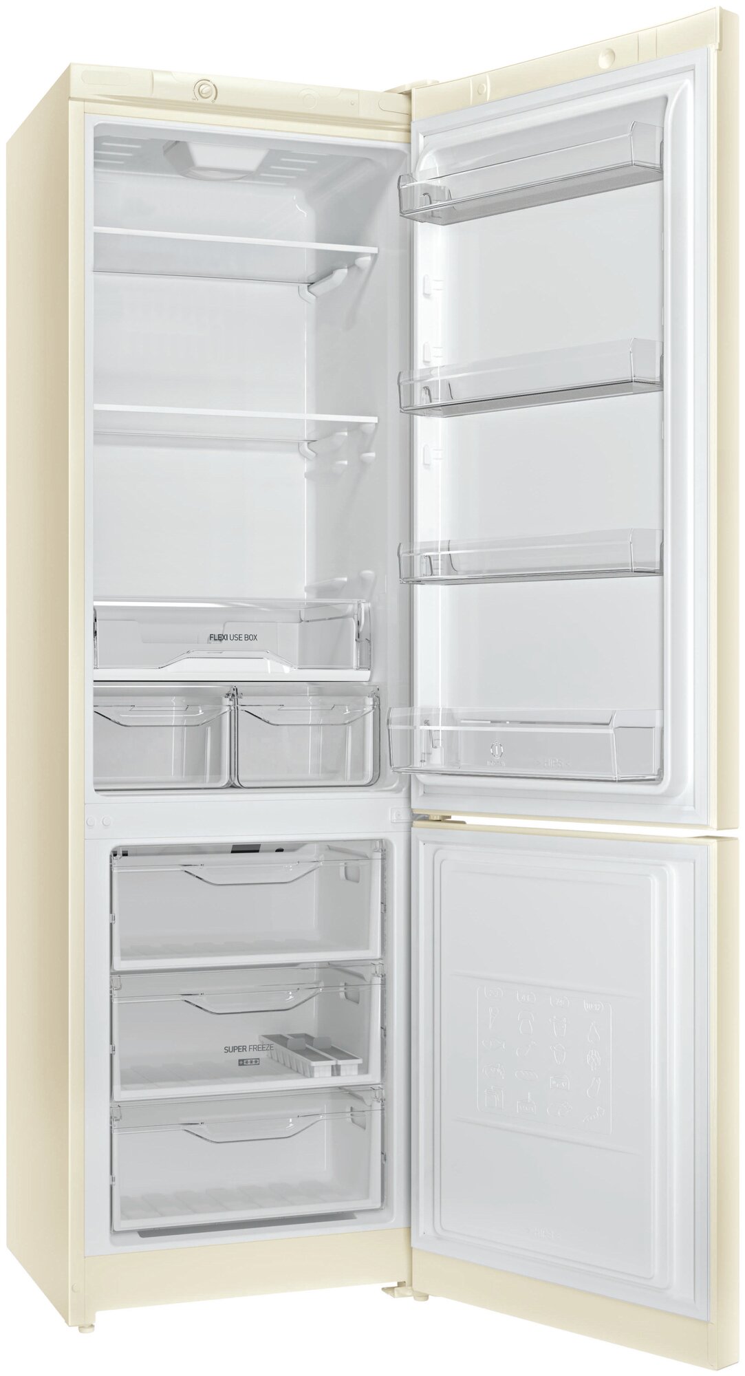 Холодильник Indesit DS 4200 E, розово-белый - фотография № 2