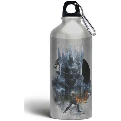 фото Бутылка спортивная/туристическая фляга игры ведьмак witcher геральт - 5722 brutbottle