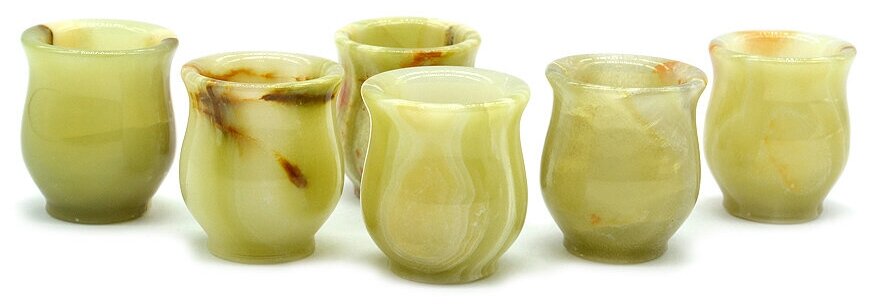 фото Набор подарочный стопок из оникса 6 шт 35*35*45мм РадугаКамня