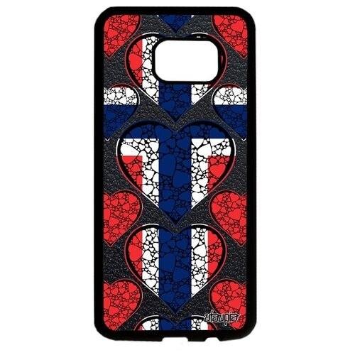 фото Защитный чехол для телефона // samsung galaxy s7 edge // "флаг норвегии с сердцем" любовь патриот, utaupia, цветной