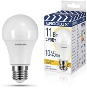 Лампочка светодиодная Ergolux LED-A60-11W-E27-3K промо