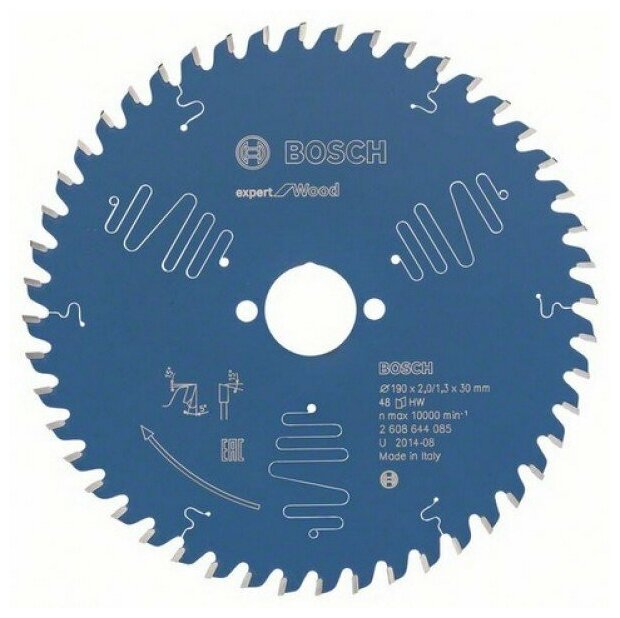 Пильный диск Expert for Wood Bosch 190x30x2.0/1.3 (48зуб) (2608644085)