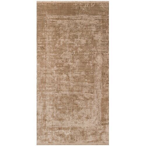 Ковер на пол 0,8 на 1,5 м в спальню, гостиную, коричневый Punto P01-Bej