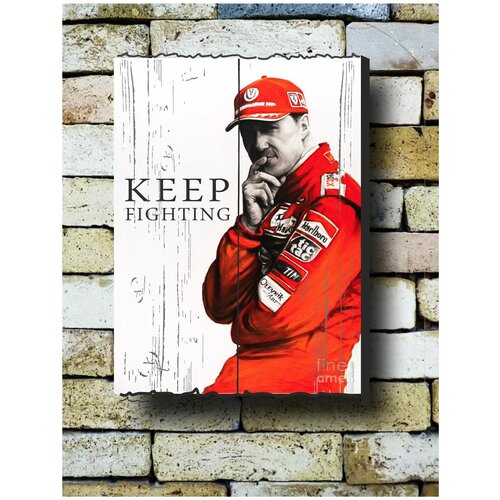 Картина на досках 'Формула 1. Михаэль Шумахер 2' 30/40 см михаэль шумахер