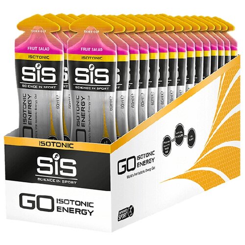 SiS, Гель изотонический углеводный GO ISOTONIC ENERGY, упаковка 30шт по 60мл (розовый грейпфрут)