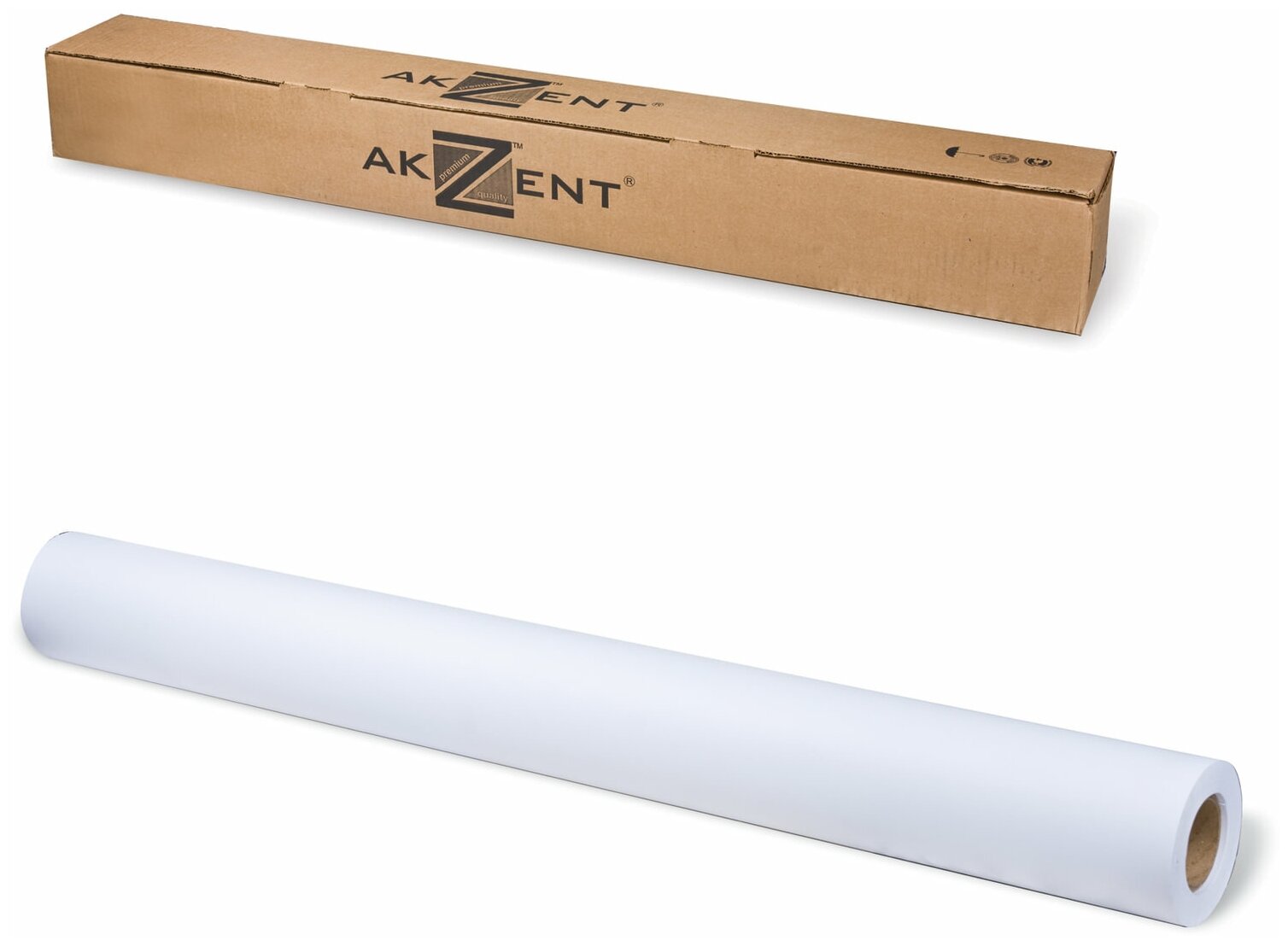 Рулон для плоттера, 914 мм х 30 м х втулка 50,8 мм, 120 г/м2, белизна CIE 161%, Color Coated AKZENT