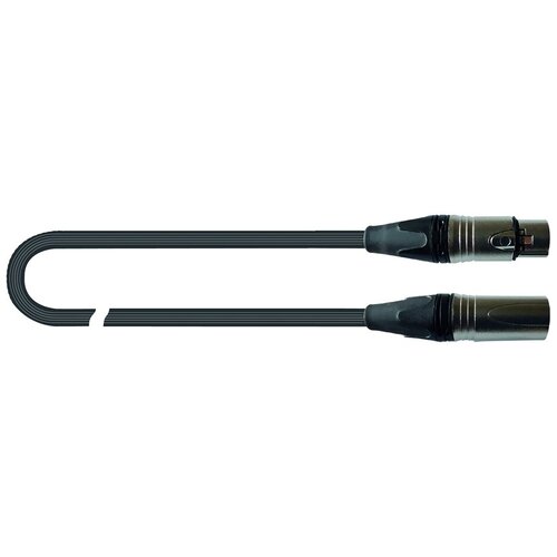 Микрофонный кабель серии Just с металлическими разъемами XLR мама - XLR папа, длина 3 метра - QUIK LOK JUST MF 3 SL