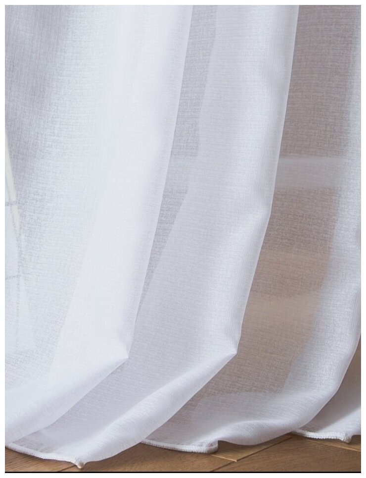 Тюль Кристалон "Премиум", белый, размер 400*240см-1 штора - фотография № 6