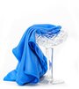 Салфетка для стеклянных поверхностей, микрофибра, 30х30 см, цвет голубой 3 шт./уп.