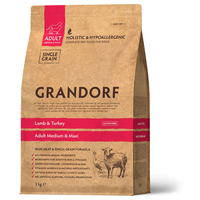 GRANDORF DOG Lamb&Turkey MED&MAXI (ягнёнок с индейкой для собак средних и крупных пород) 3 кг