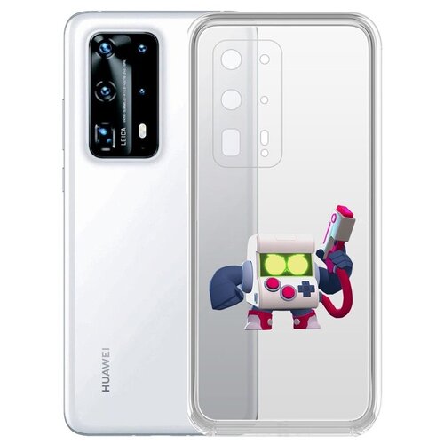 фото Чехол-накладка clear case brawl stars-8-бит классический для huawei p40 pro+ krutoff group