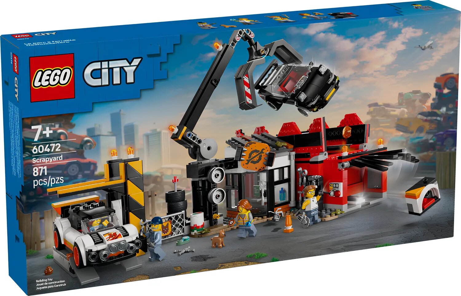 Конструктор LEGO Сity 60472 Свалка с автомобилями, 871 дет.