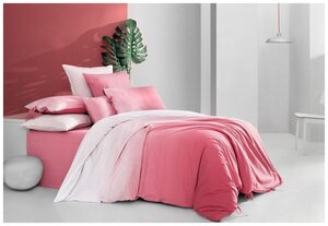 Фото SAREV Постельное белье San Marino цвет: розовый (2 сп. евро) br38550
