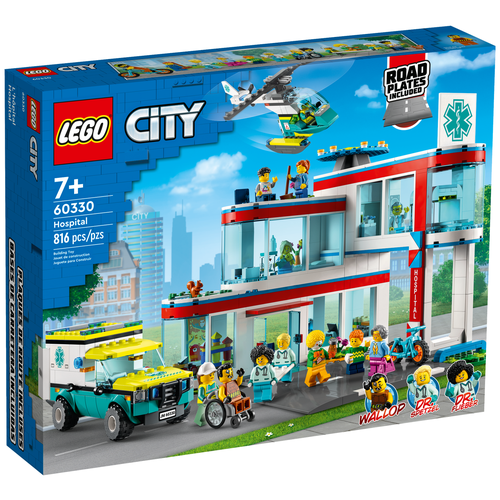 Конструктор LEGO City Community 60330 Больница, 816 дет. lego city 60179 вертолет скорой помощи 190 дет