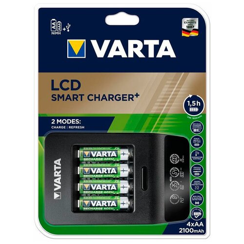 фото Зарядное устройство varta lcd smart charger +