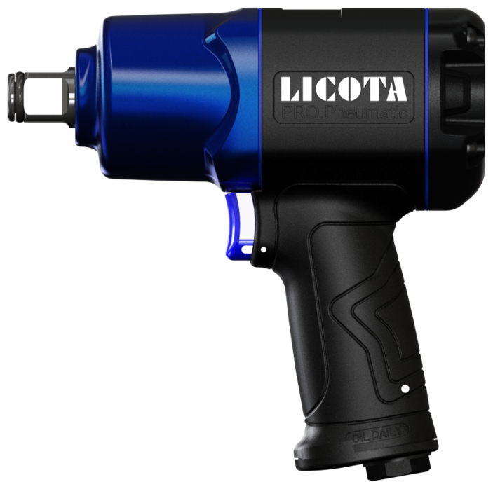 Гайковерт пневматический LICOTA ударный 3/4" MAX 1620 Нм, композитный, PAW-04048S-6