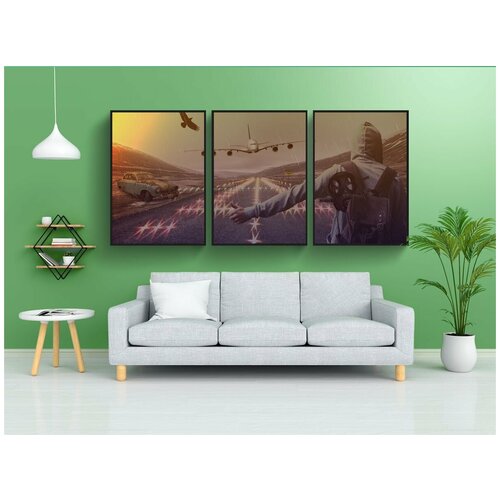 фото Набор модулных постеров для интерьера "человек, спина, сзади" 60x90 см. в тубусе, без рамки lotsprints