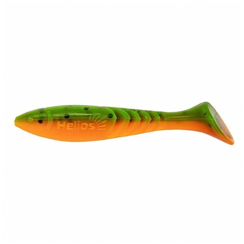 виброхвост helios slash pepper green Helios Виброхвост Helios Slash 6,7 см Pepper Green & Orange HS-19-018 (набор 10 шт)