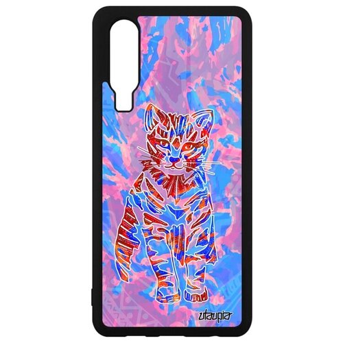 фото Новый чехол на смартфон // huawei p30 // "кот" тигристый маленький, utaupia, розовый