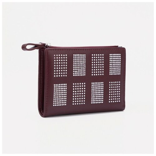 фото Кошелёк на кнопке, цвет бордовый нет бренда