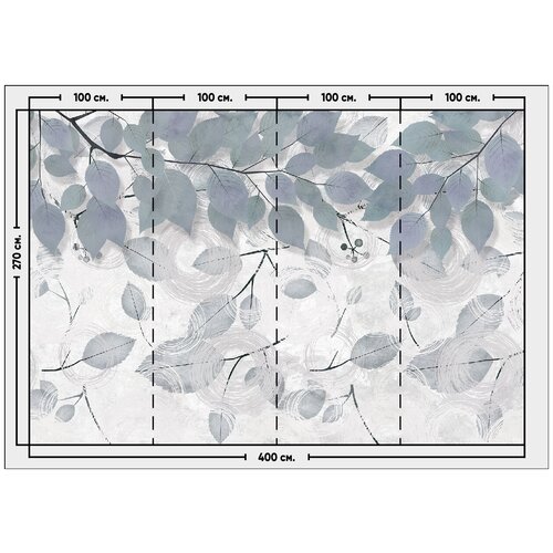 Фотообои / флизелиновые обои Листья над водой 4 x 2,7 м